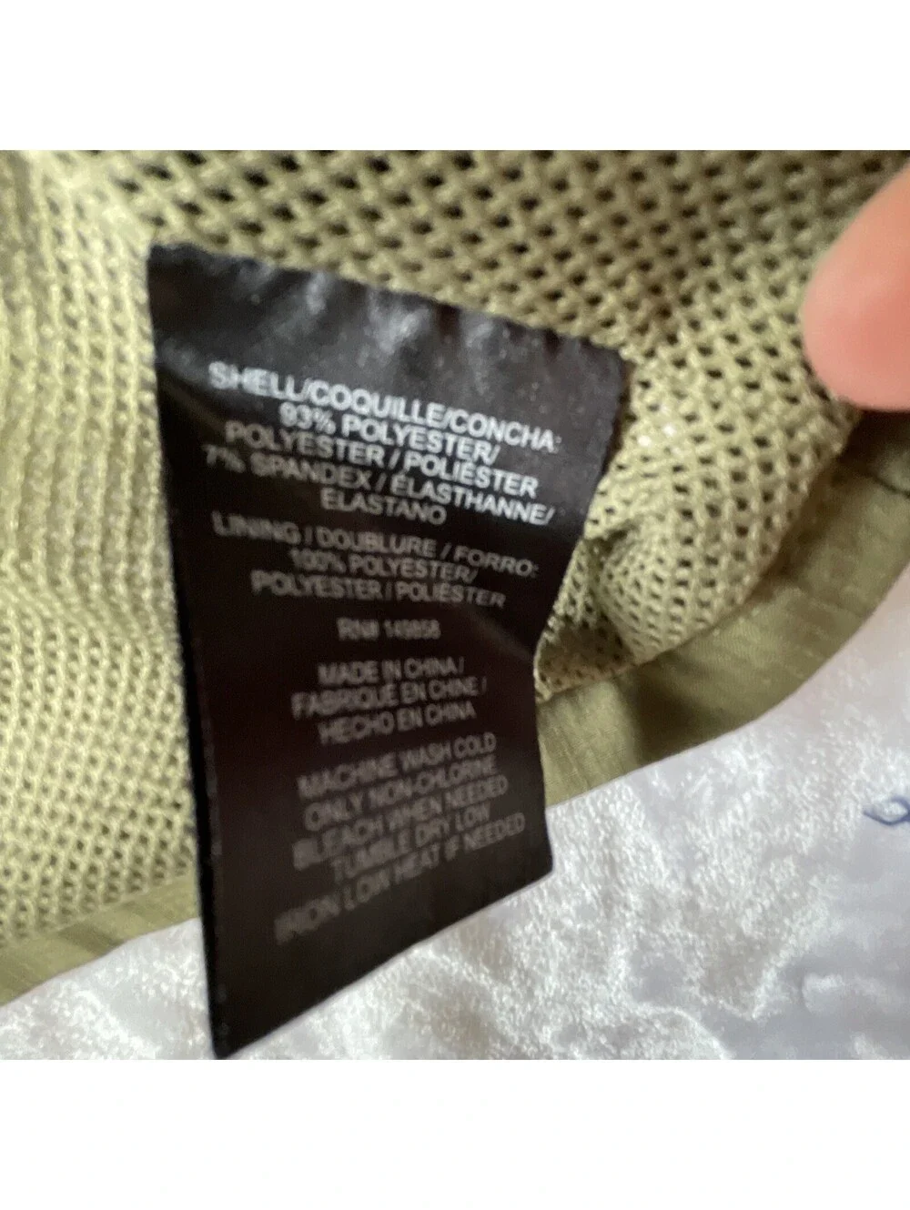 Voyager Wind Wear Men’s Olive Block Panel Outerwear Jacket Size Medium